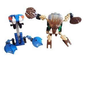 LEGO Bionicle Model Kit #8562 Water Gahlok / #8560 Earth Pahrak INCOMPLETE